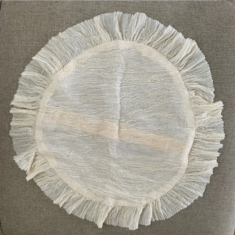 Throw Pillow Sham Cover Cream Boho Shabby Chic Farmhouse Home Decor